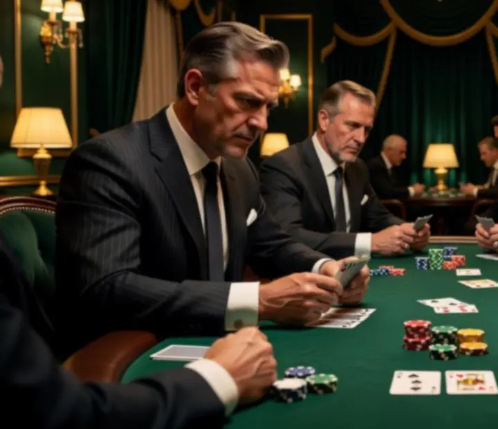 Detail pokerového turnaja v plnom napätí